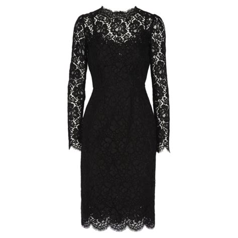 dolce gabbana slip black hourglass dress|dolce gabbana black lace dress.